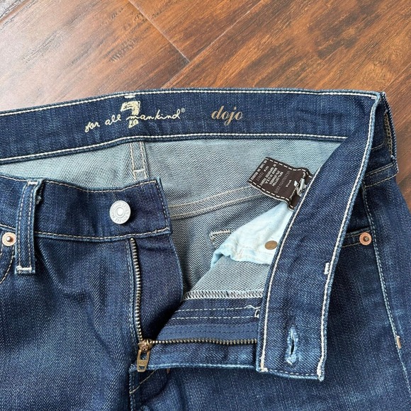 7 FOR ALL MANKIND Dojo Low Rise Flare Jeans Distressed *SEE DESC* - Picture 7 of 16